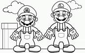 coloriage luigi et mario